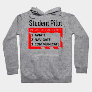 Student Pilot Emergency Checklist Hoodie